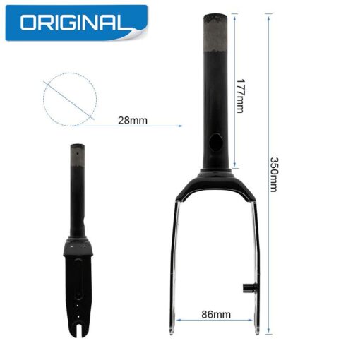 Horquilla para scooter con medidas específicas