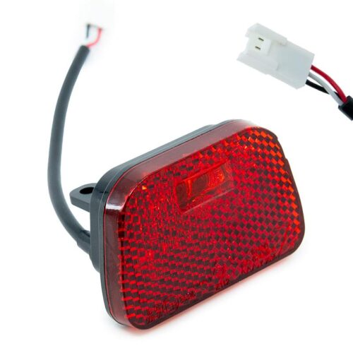 Luz trasera roja de bicicleta con conector