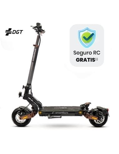 Patinete eléctrico con seguro gratis y logotipo DGT.